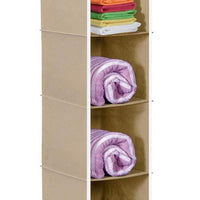Cloth Organizer - Hanging 4 Shelves Wardrobe Organizer